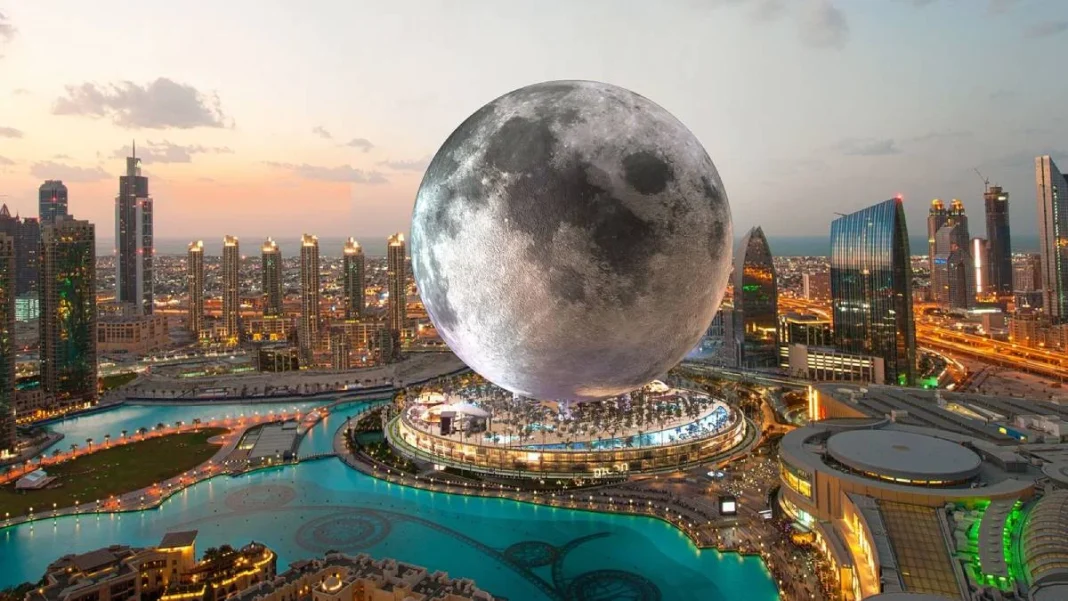 La Luna se instala en Dubái: una réplica de 300 metros con hotel y estadio