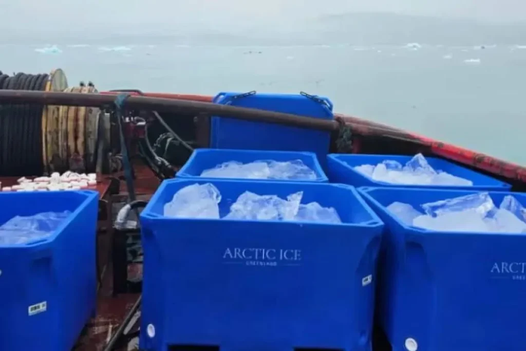 Cómo se realizó el traslado de hielos de glaciar a Dubái 