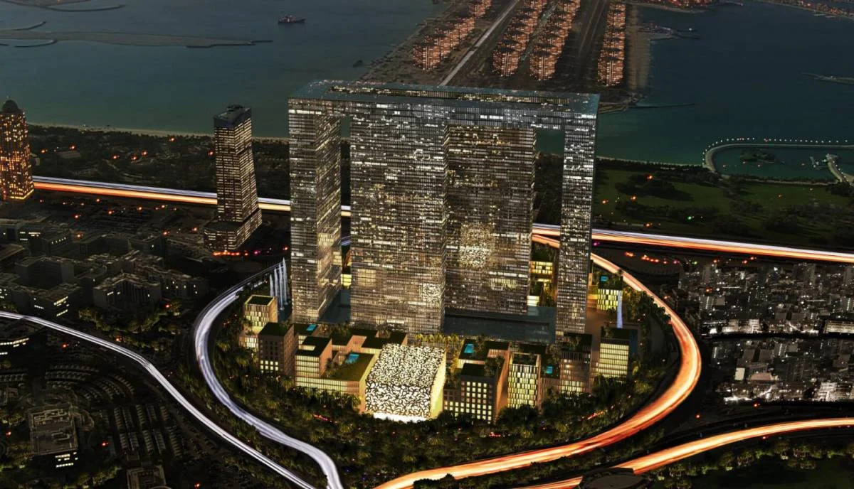 Dubái Pearl: el ambicioso proyecto que quedó paralizado y se derrumbó en Palm Jumeirah