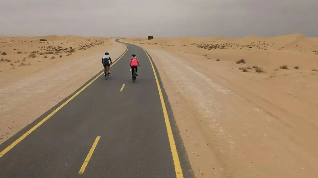 Cómo es Al Qudra, el circuito preferido por los ciclistas 