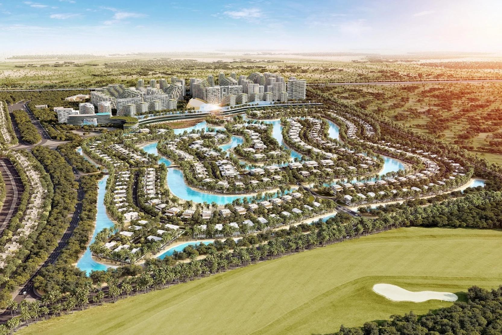 Suba a bordo de la oportunidad de inversión más grandiosa y novedosa de Dubái, ¡zarpa la rentabilidad en Azizi Venice, Dubai South!