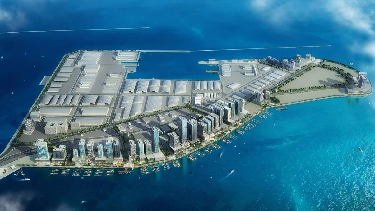Dubai Maritime City: El eje marítimo industrial renovado, ahora convertido en polo de residencias costeras y comercio de alto rendimiento. (Dubái)