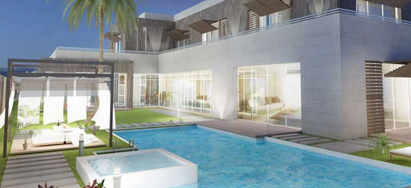 Marina Sunset Bay: villas waterfront en Marina Village con vistas privadas, lujo costero y patrimonio de inversión elite