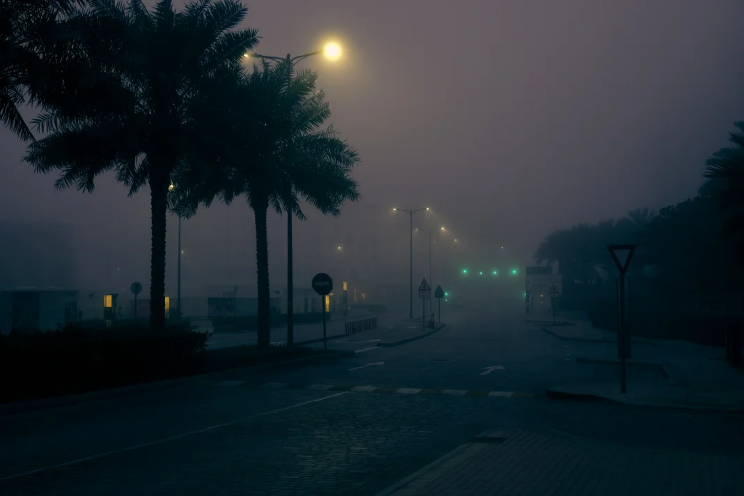 Así es conducir con niebla en Dubái hoy: límite a 80 km/h y cómo manejarlo conducir con niebla en Dubái