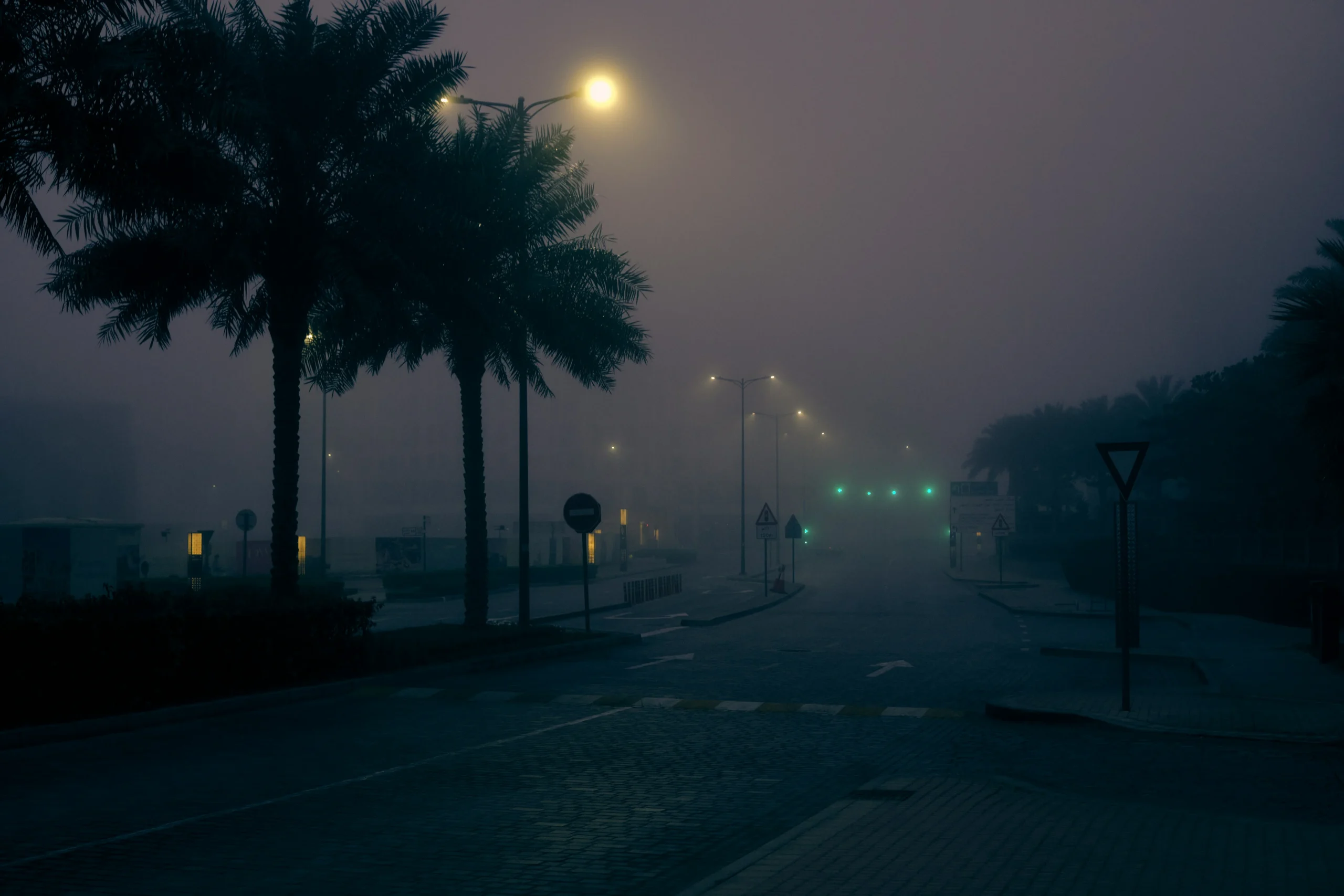 niebla Abu Dhabi